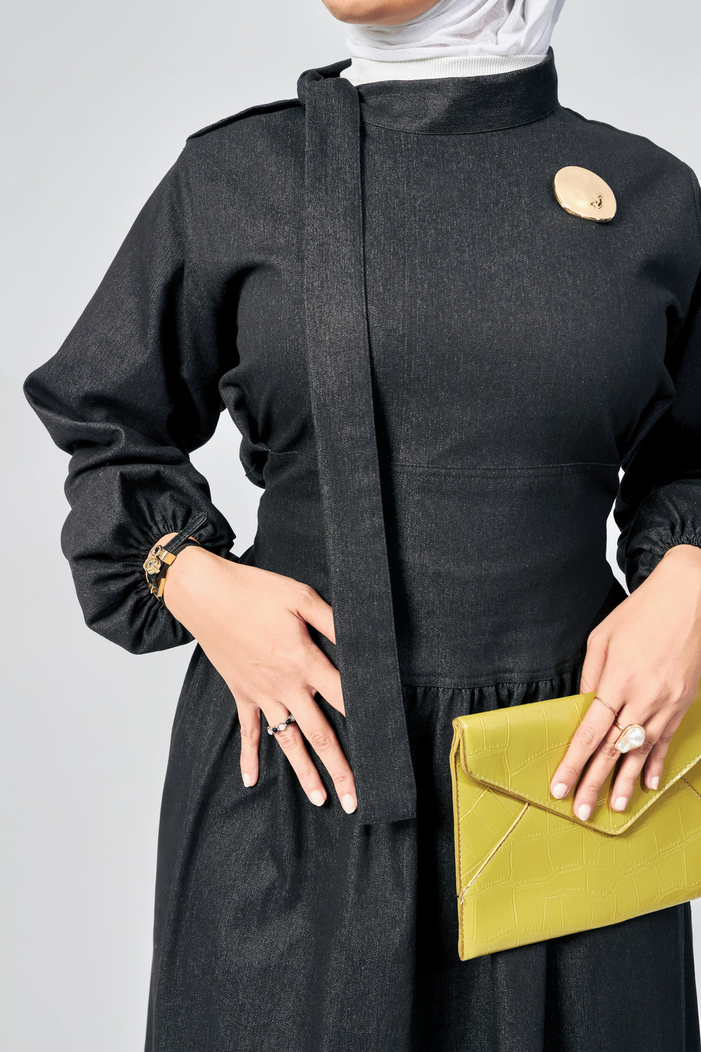 Classic maxi denim dress