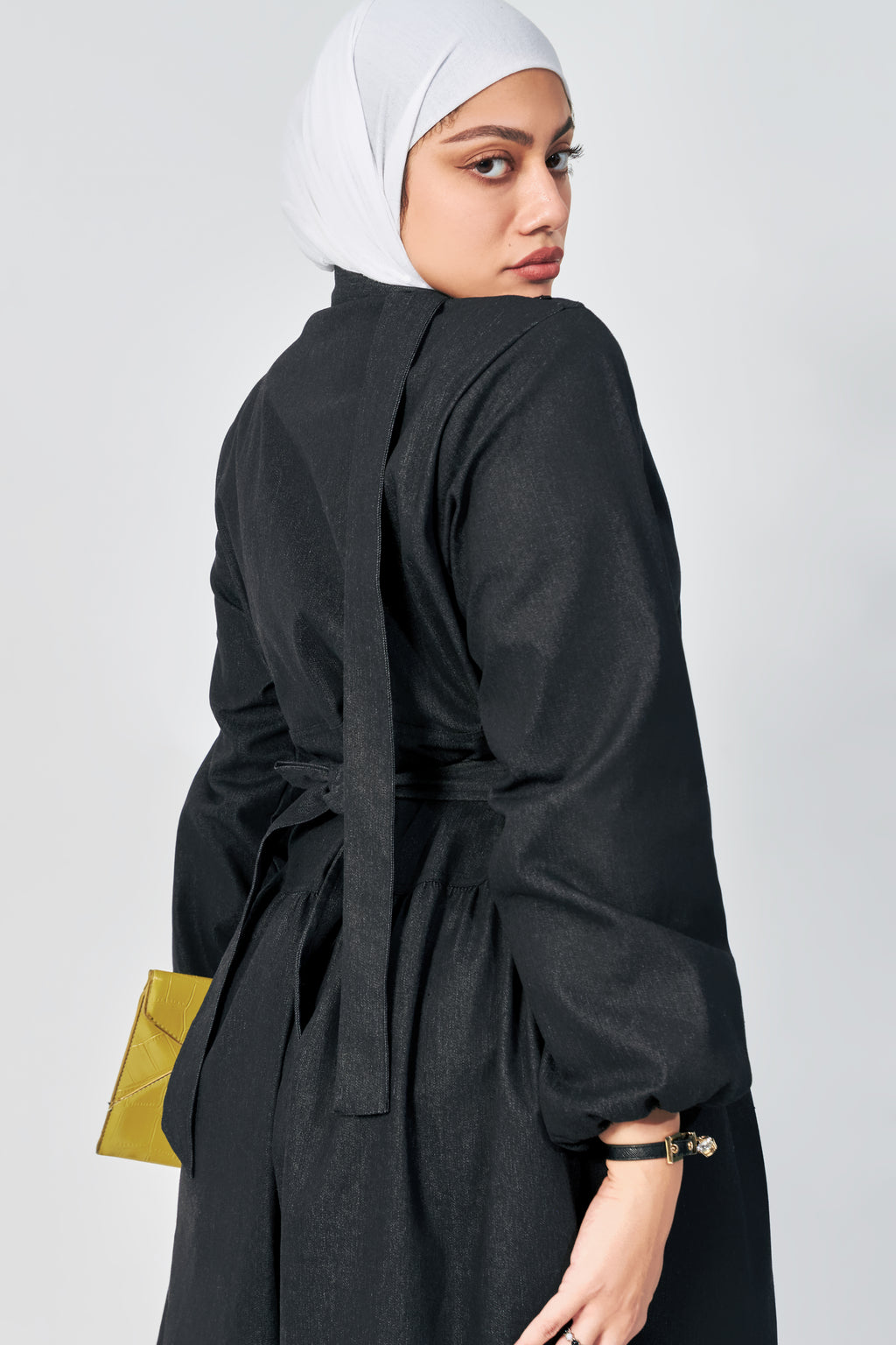 Classic maxi denim dress