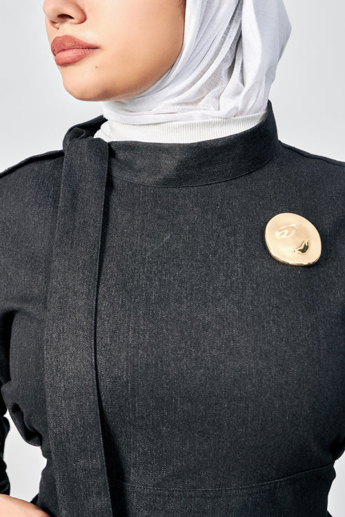 Classic maxi denim dress