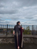 Black velvet ramadan kaftan